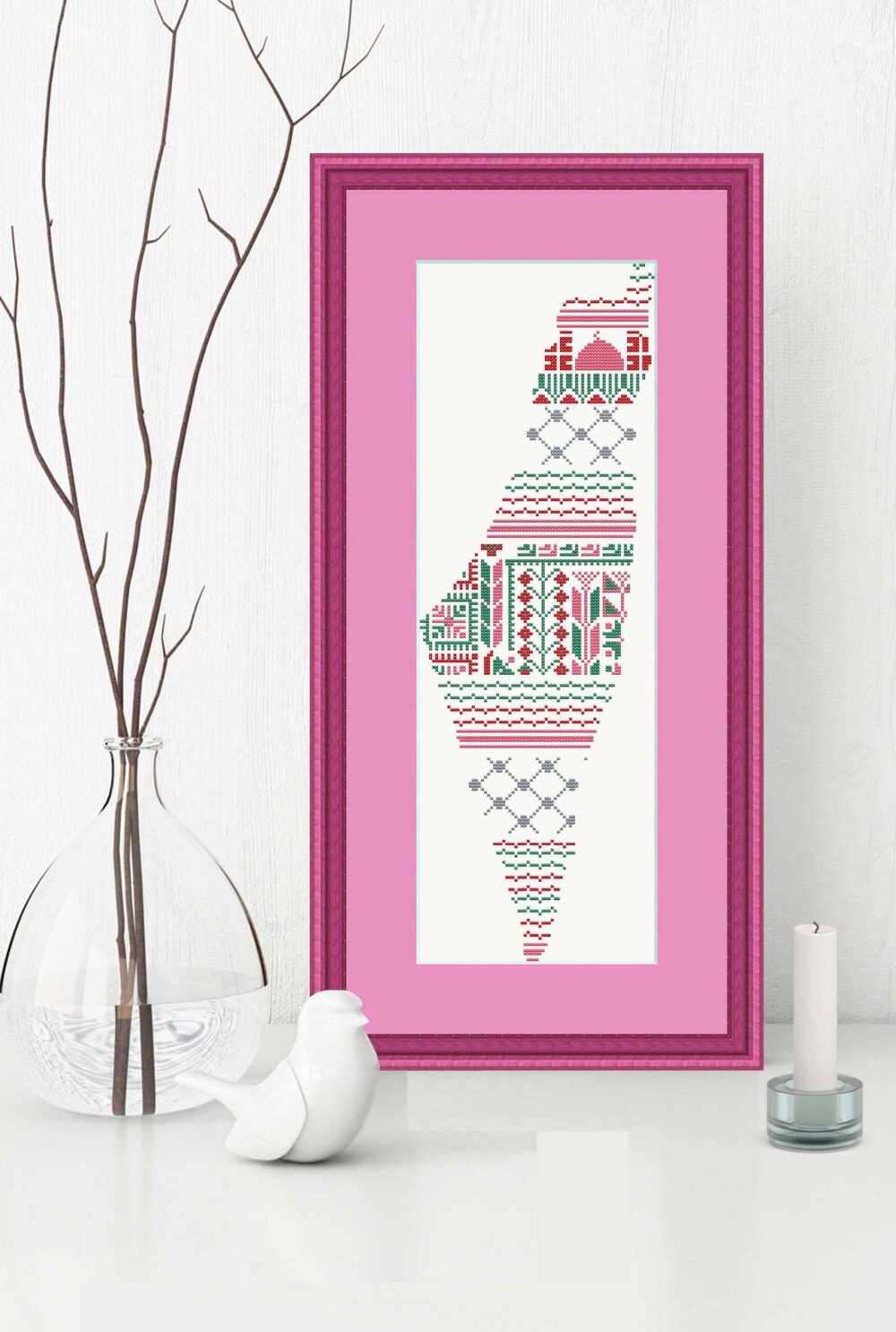 map palestine tatreez pattern motif cross stitch palestine pdf instant download - Image 6