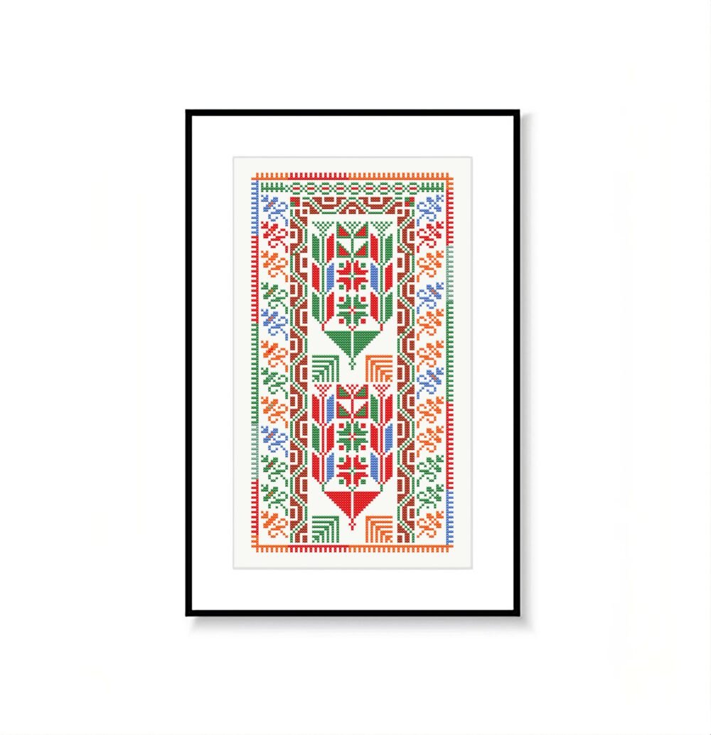 thobe bookmark style pattern motif cross stitch palestine pdf instant download - Image 6