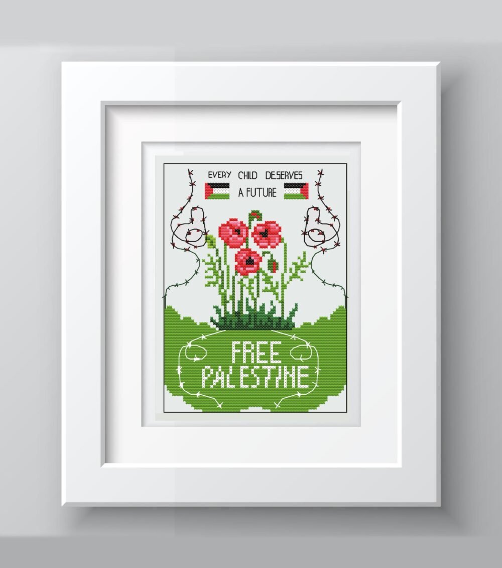 poppy flower paelsine tatreez free patestine tatreez pdf instant download