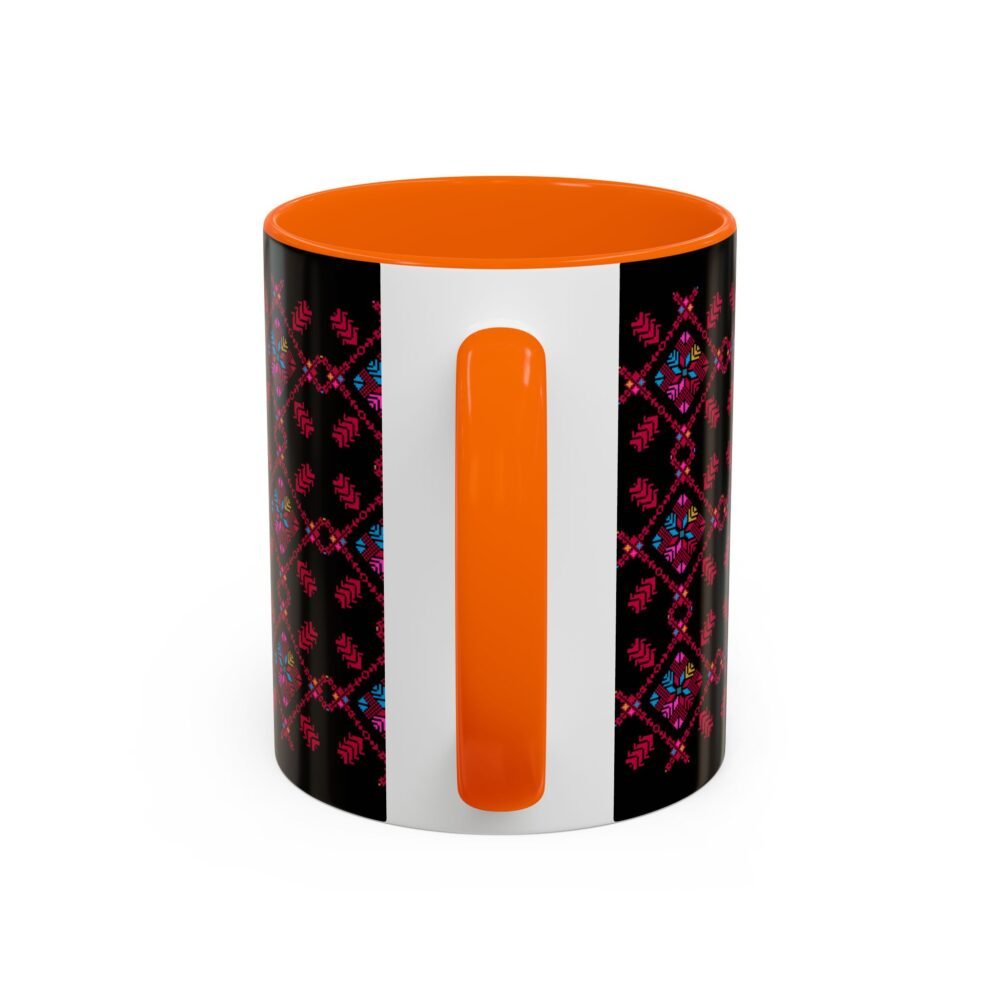 Vibrant Floral Accent Coffee Mug - Perfect Gift for Coffee Lover - Image 4