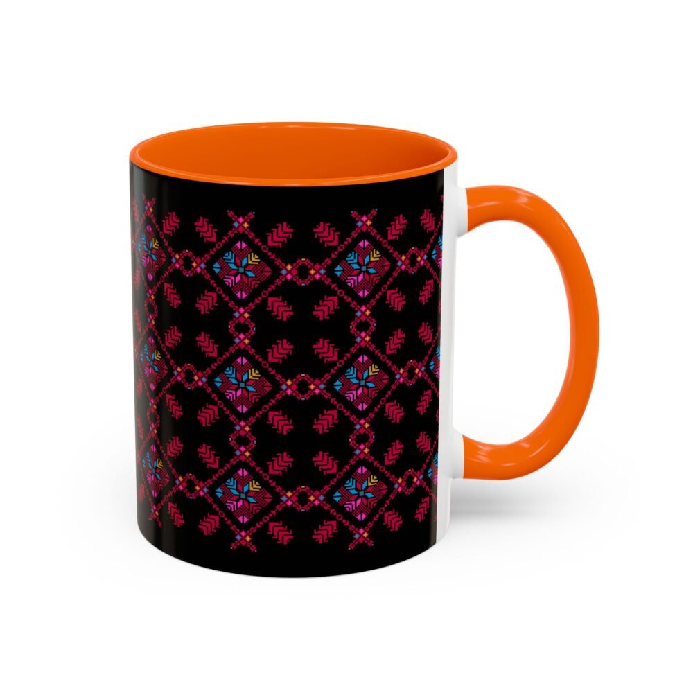 Vibrant Floral Accent Coffee Mug - Perfect Gift for Coffee Lover - Image 3