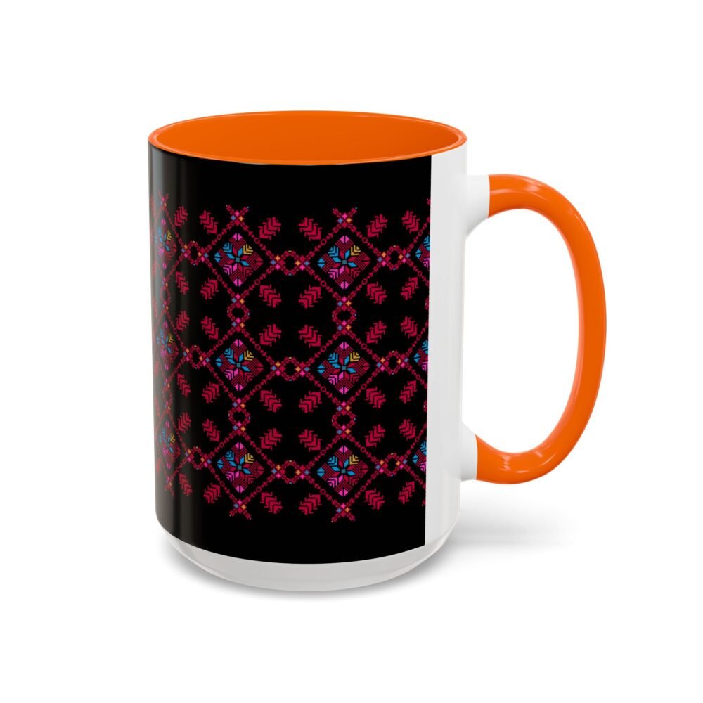 Vibrant Floral Accent Coffee Mug - Perfect Gift for Coffee Lover - Image 6