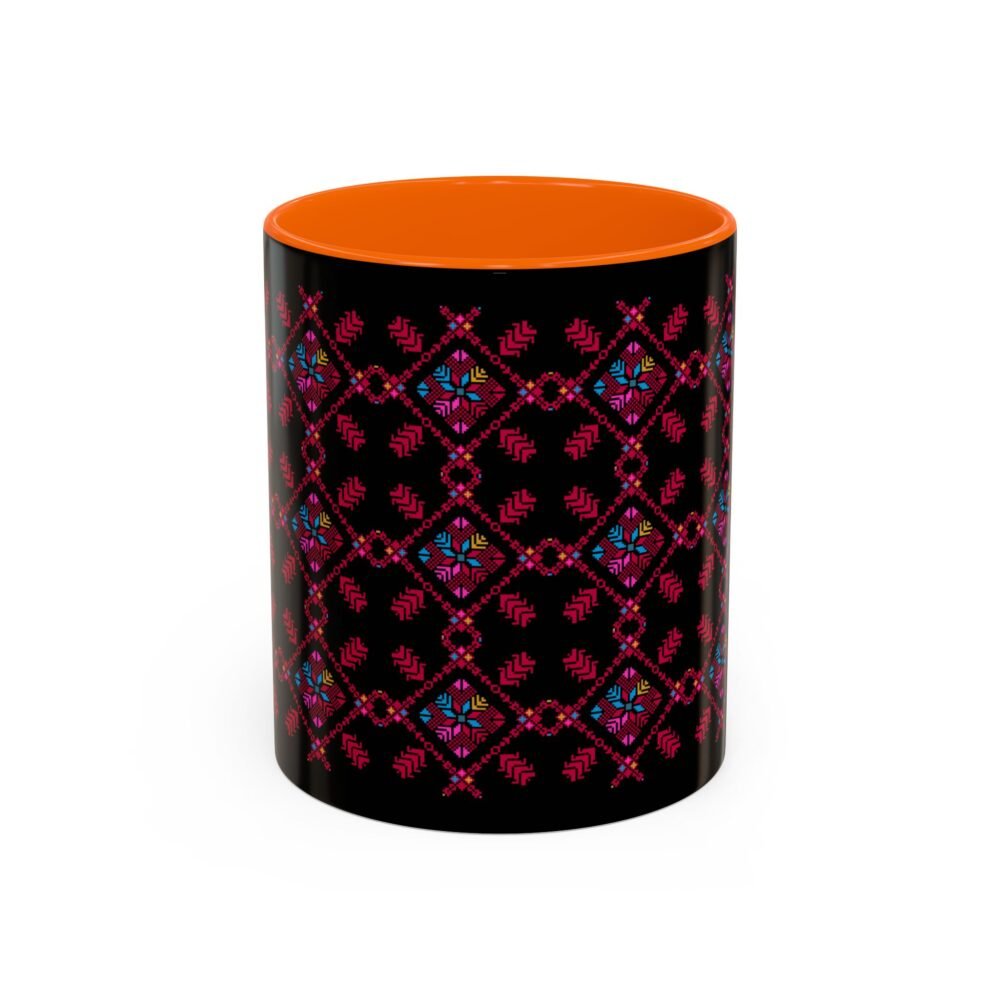Vibrant Floral Accent Coffee Mug - Perfect Gift for Coffee Lover - Image 2