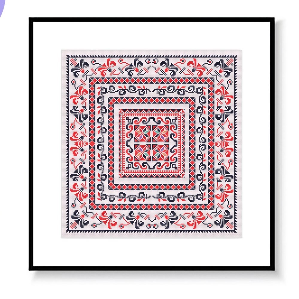 tatreez sampler pattern,palestinians tatreez pattern,motif sampler pattern,palestinians cross stitch sampler pdf chart