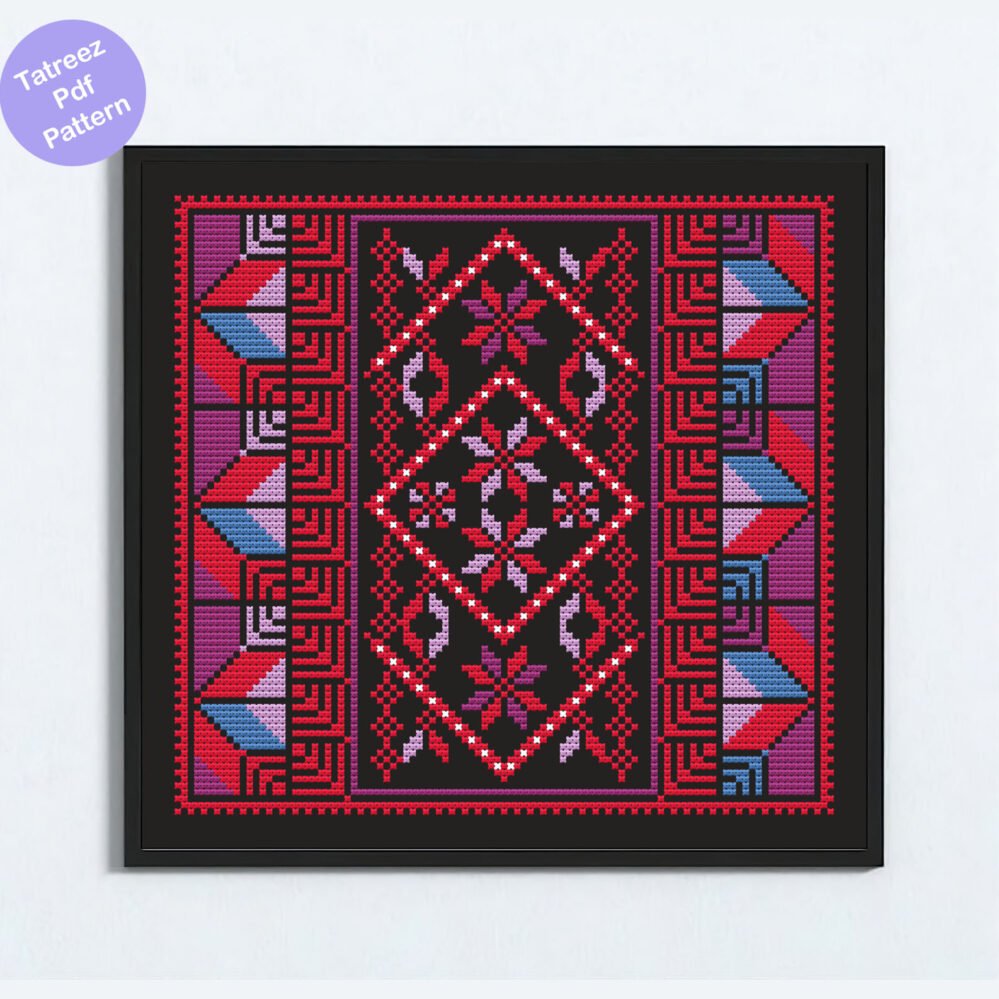 tatreez motif sampler palestinians tatreez pattern pdf cross stitch pdf chart