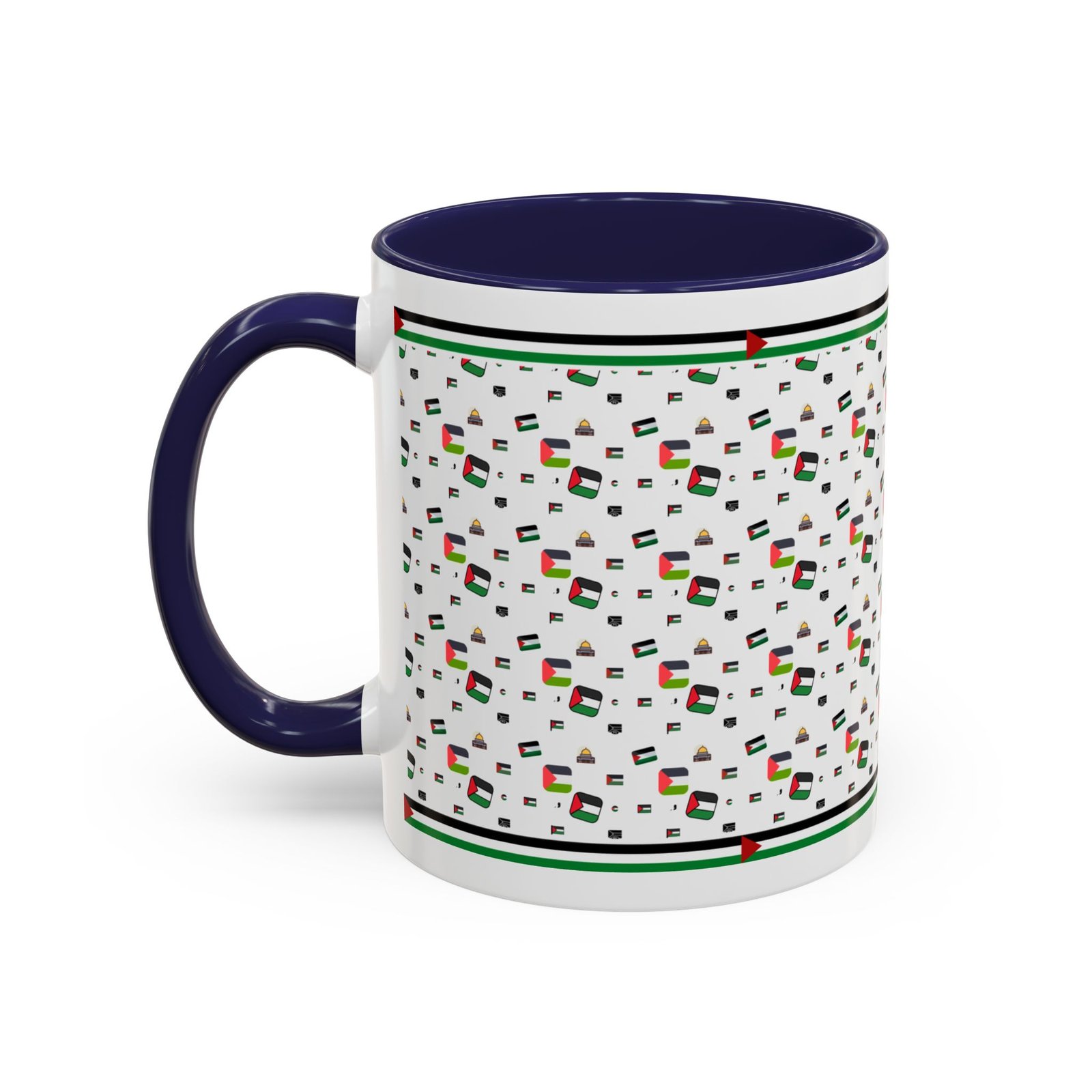 palestine flag al aqsa printed mugs ,palestinians mugs ,palestine coffee mugs - Image 7