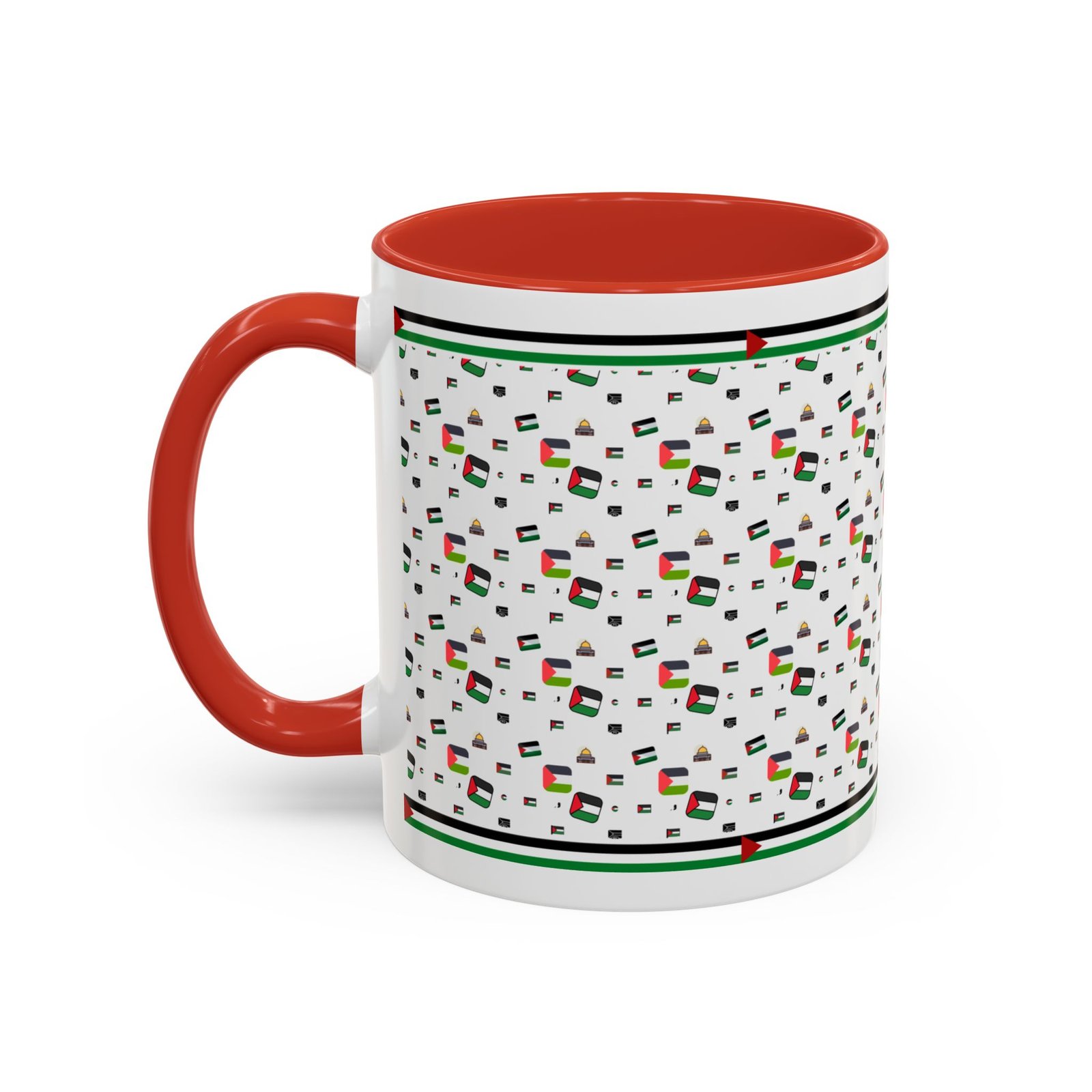 palestine flag al aqsa printed mugs ,palestinians mugs ,palestine coffee mugs - Image 15