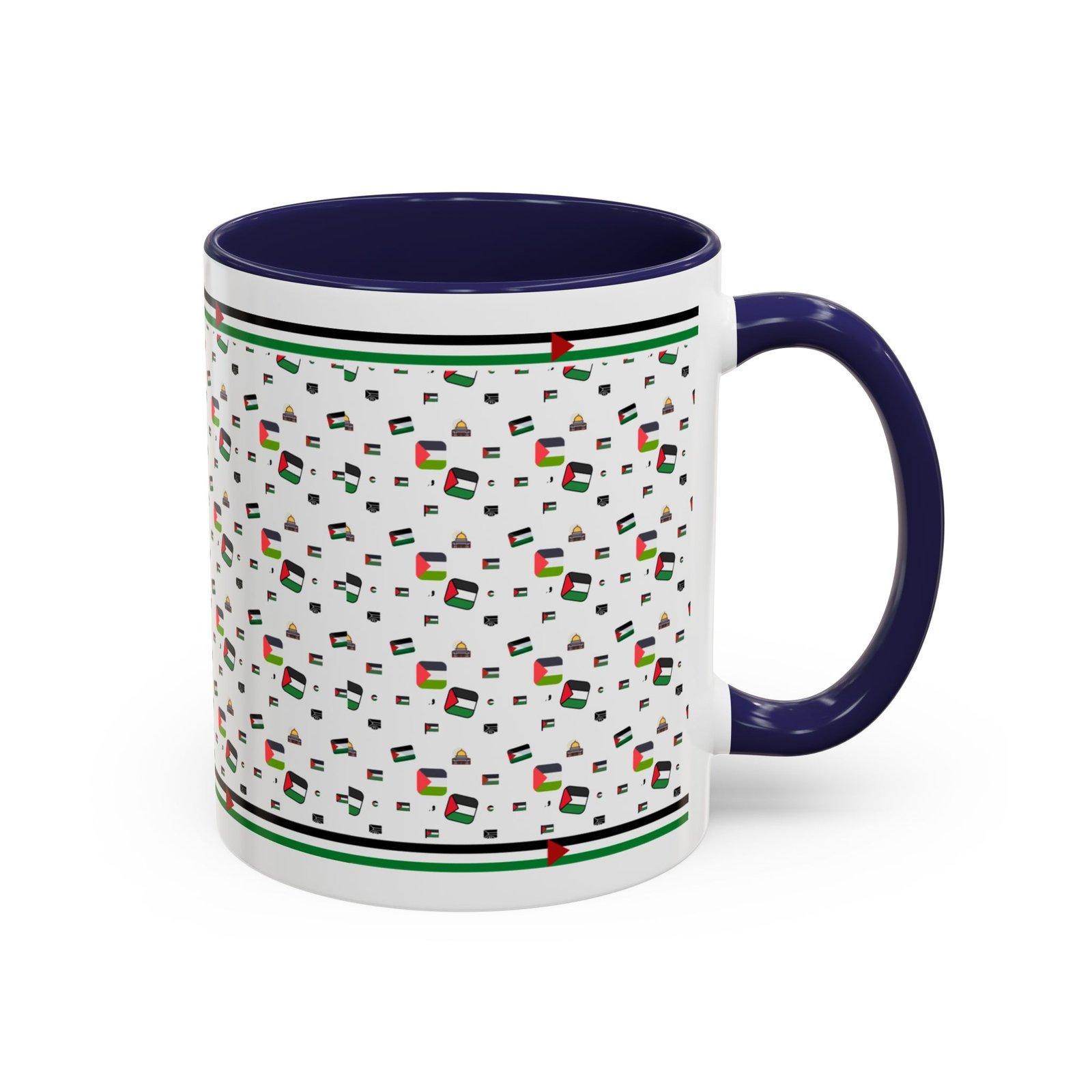 palestine flag al aqsa printed mugs ,palestinians mugs ,palestine coffee mugs - Image 6
