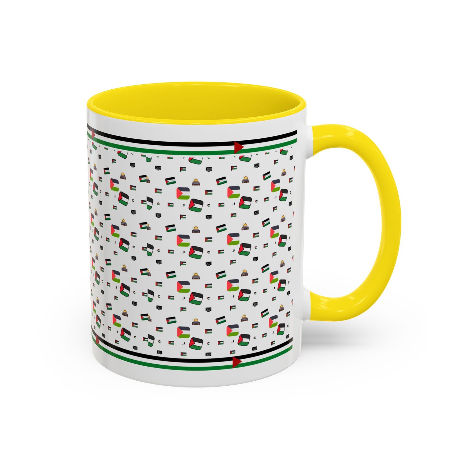 palestine flag al aqsa printed mugs ,palestinians mugs ,palestine coffee mugs - Image 30