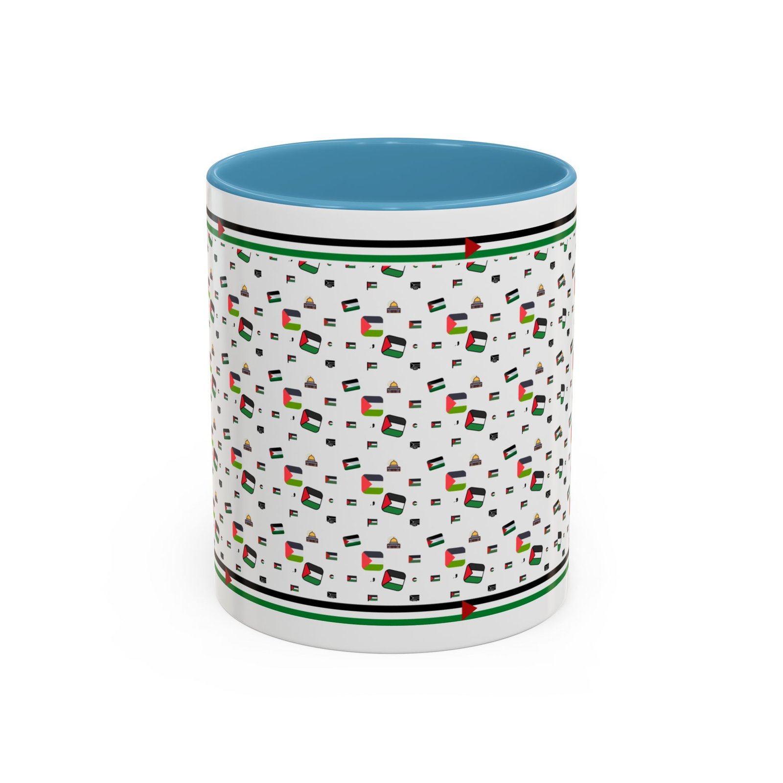 palestine flag al aqsa printed mugs ,palestinians mugs ,palestine coffee mugs - Image 17