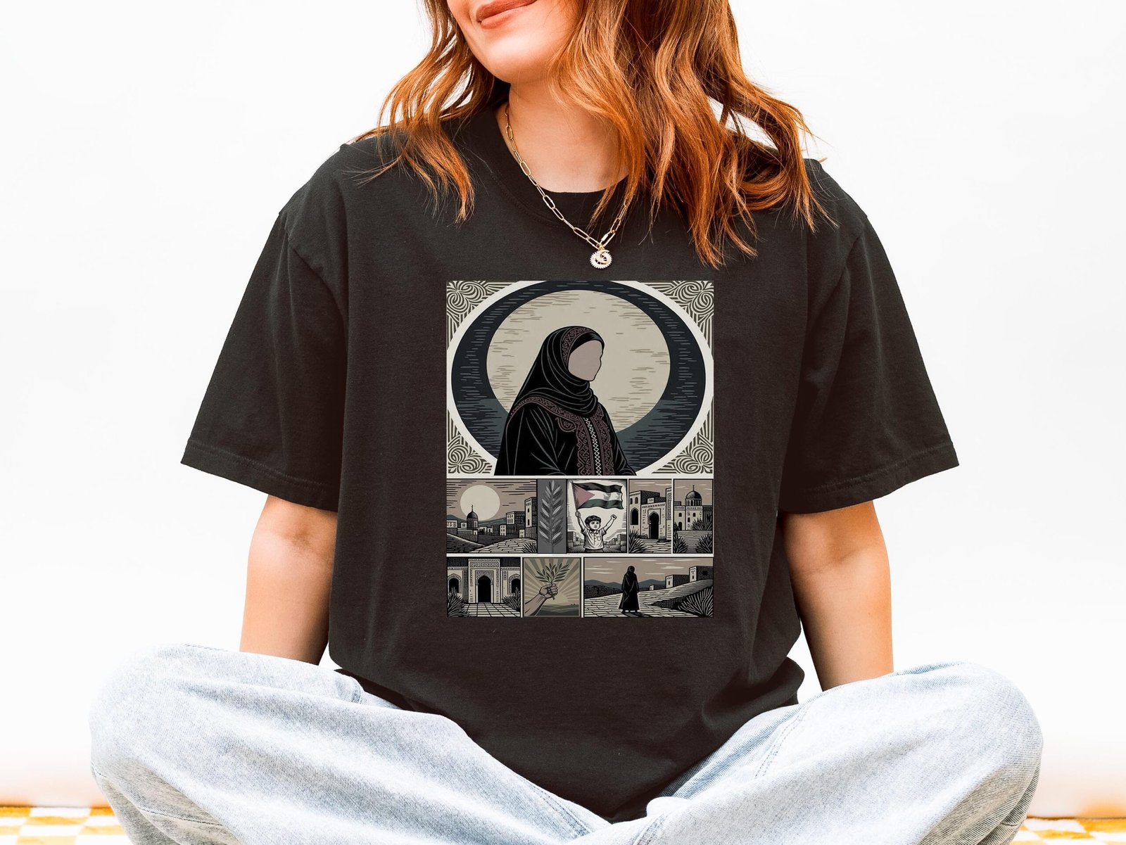 Copy of Free Palestine Floral Tee, Unisex T-Shirt for Protest & Activism, Gift for Supporters, Casual Wear, Fundraising Event Shirt