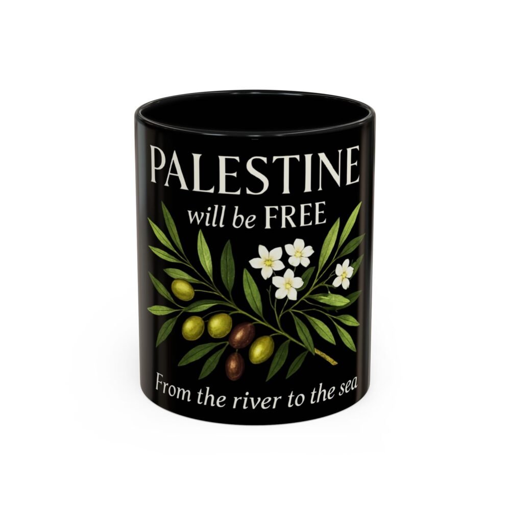 Palestine Freedom Coffee Mug - Inspirational Mug, Gift for Activists, Travel Mug, Black Coffee Cup, Political Statement Drinkware