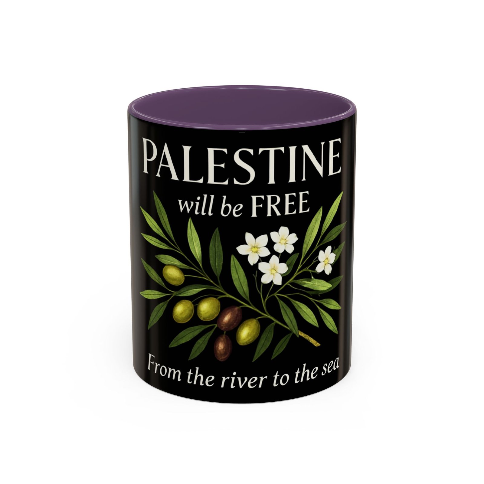 Palestine Freedom Coffee Mug - Inspirational Mug, Gift for Activists, Travel Mug, Black Coffee Cup, Political Statement Drinkware - Image 2