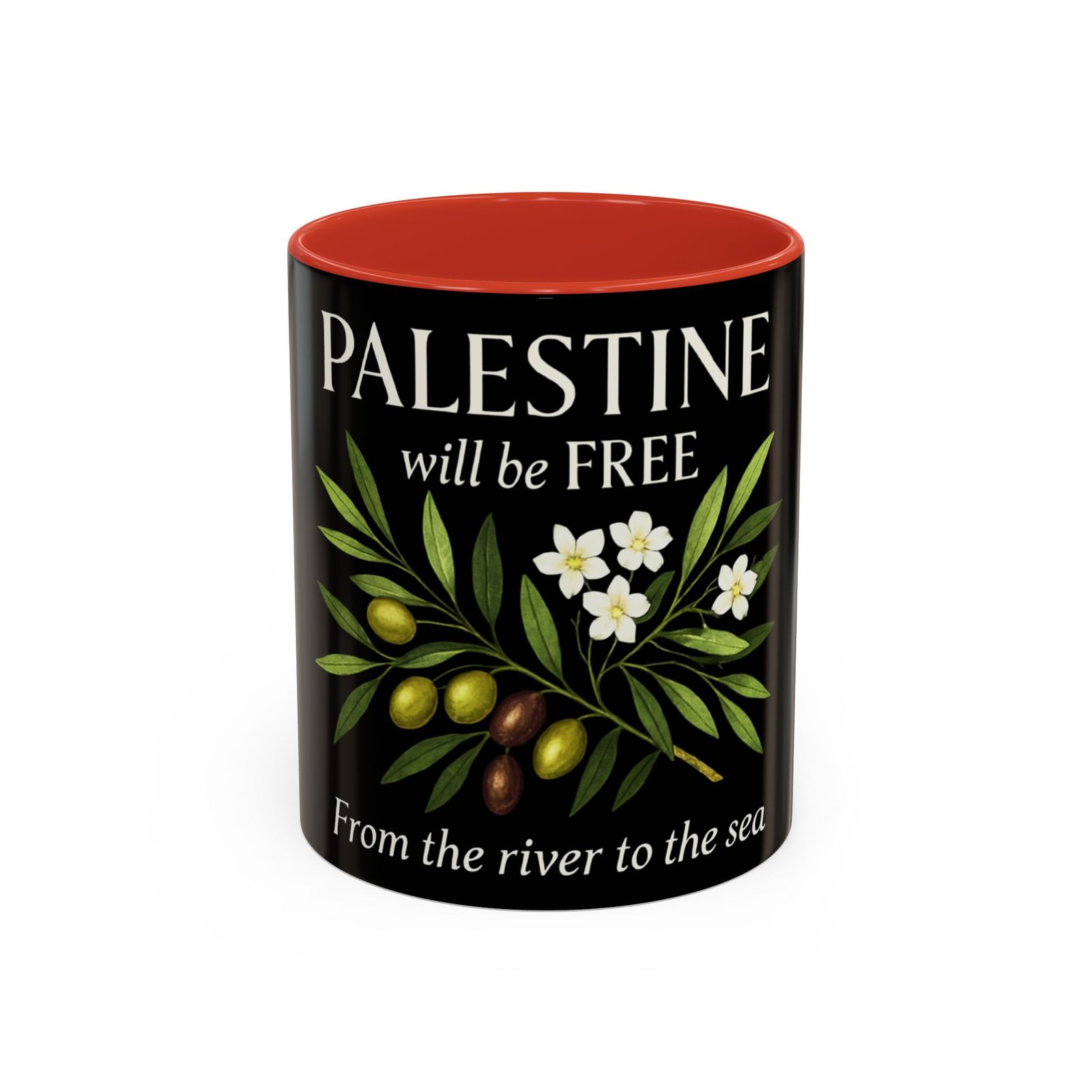 Palestine Freedom Coffee Mug - Inspirational Mug, Gift for Activists, Travel Mug, Black Coffee Cup, Political Statement Drinkware - Image 3