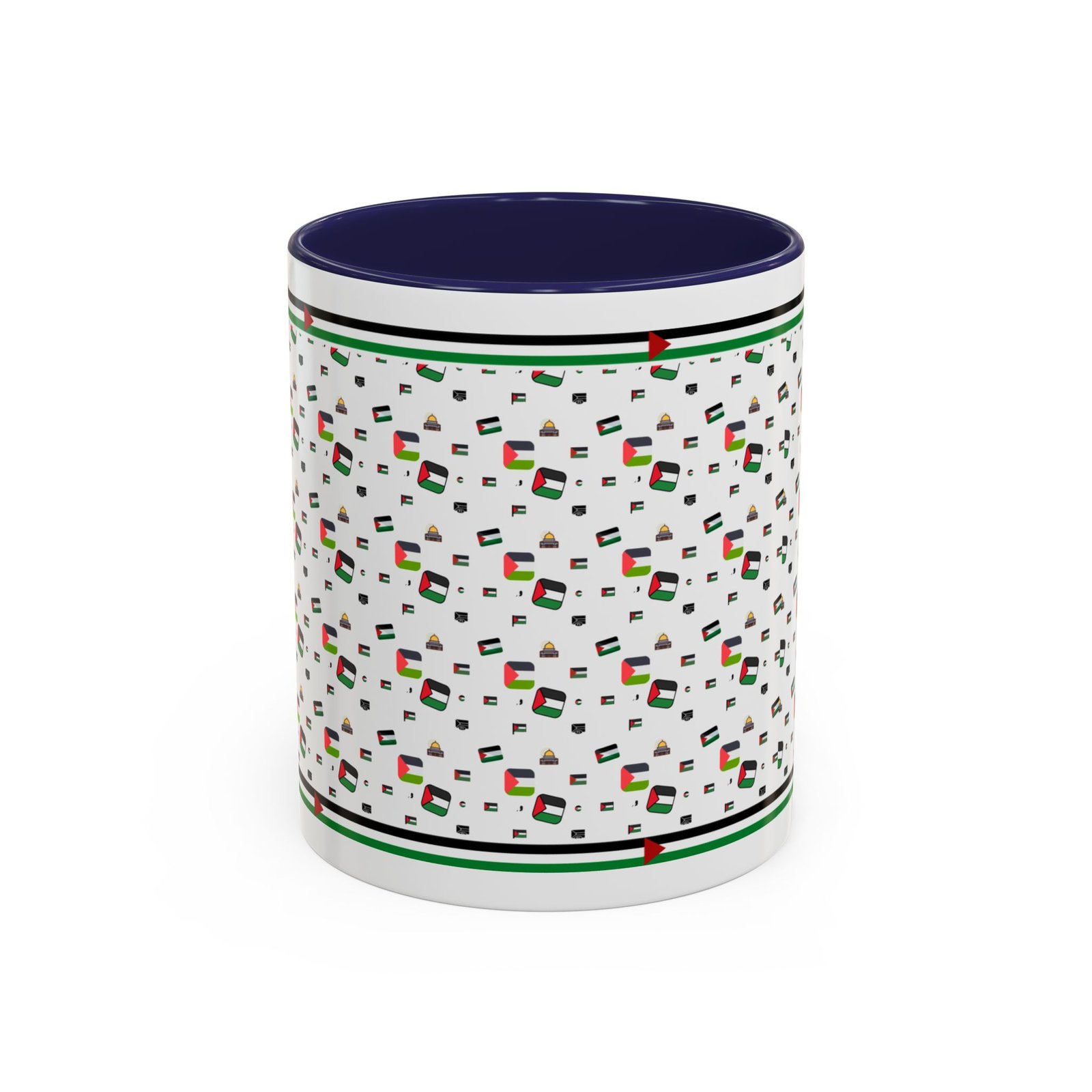 palestine flag al aqsa printed mugs ,palestinians mugs ,palestine coffee mugs - Image 5