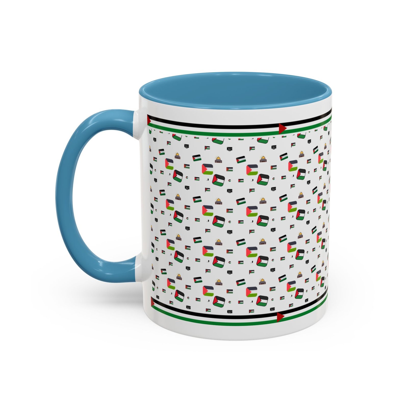 palestine flag al aqsa printed mugs ,palestinians mugs ,palestine coffee mugs - Image 19