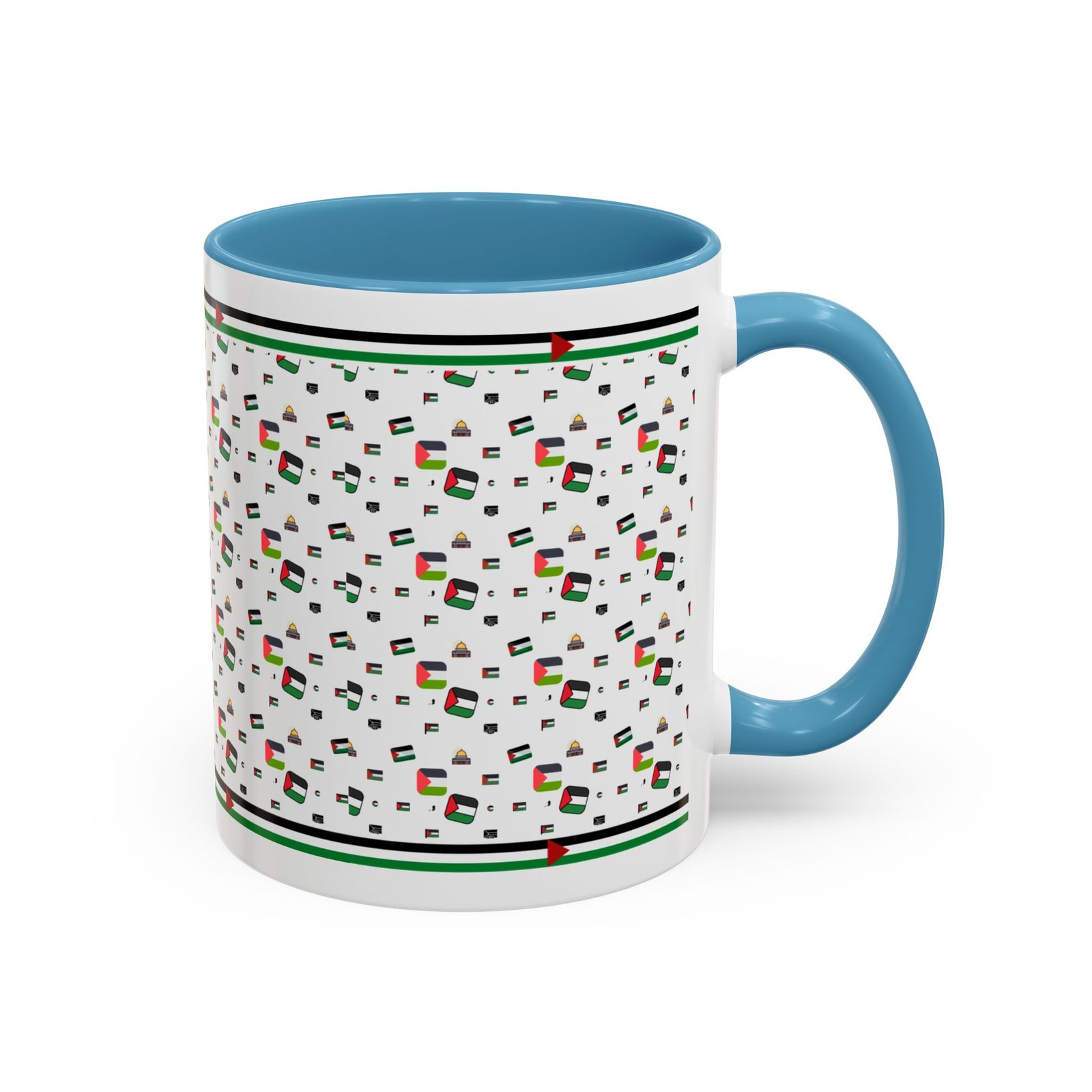 palestine flag al aqsa printed mugs ,palestinians mugs ,palestine coffee mugs - Image 18