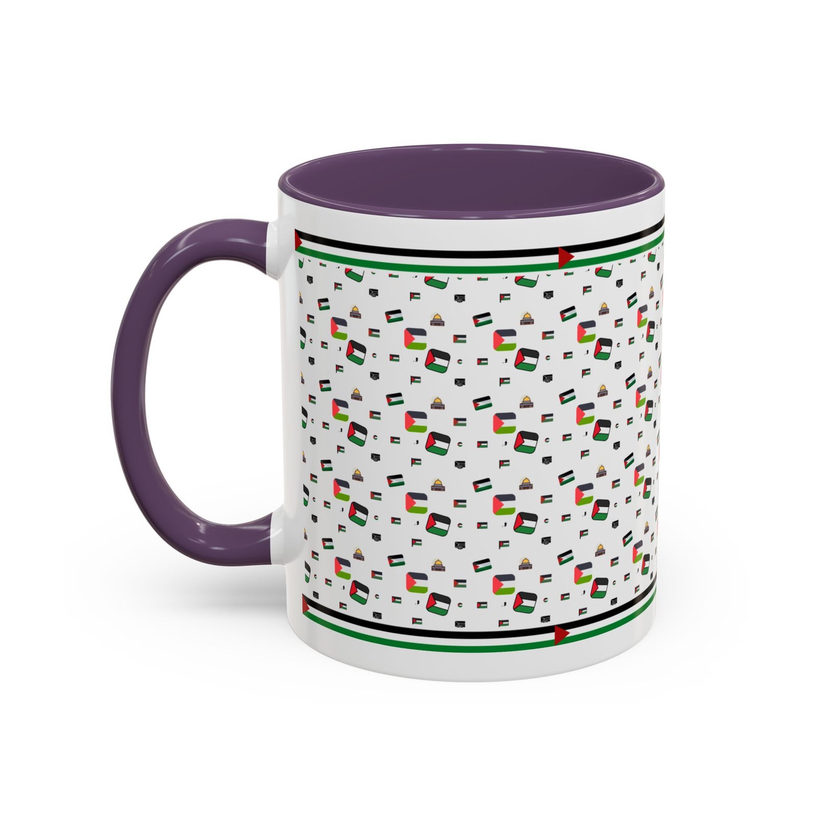 palestine flag al aqsa printed mugs ,palestinians mugs ,palestine coffee mugs - Image 27