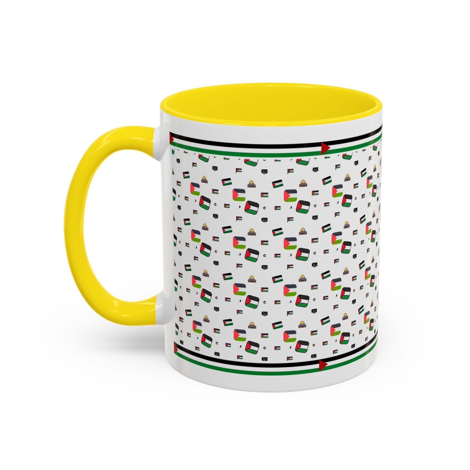 palestine flag al aqsa printed mugs ,palestinians mugs ,palestine coffee mugs - Image 31