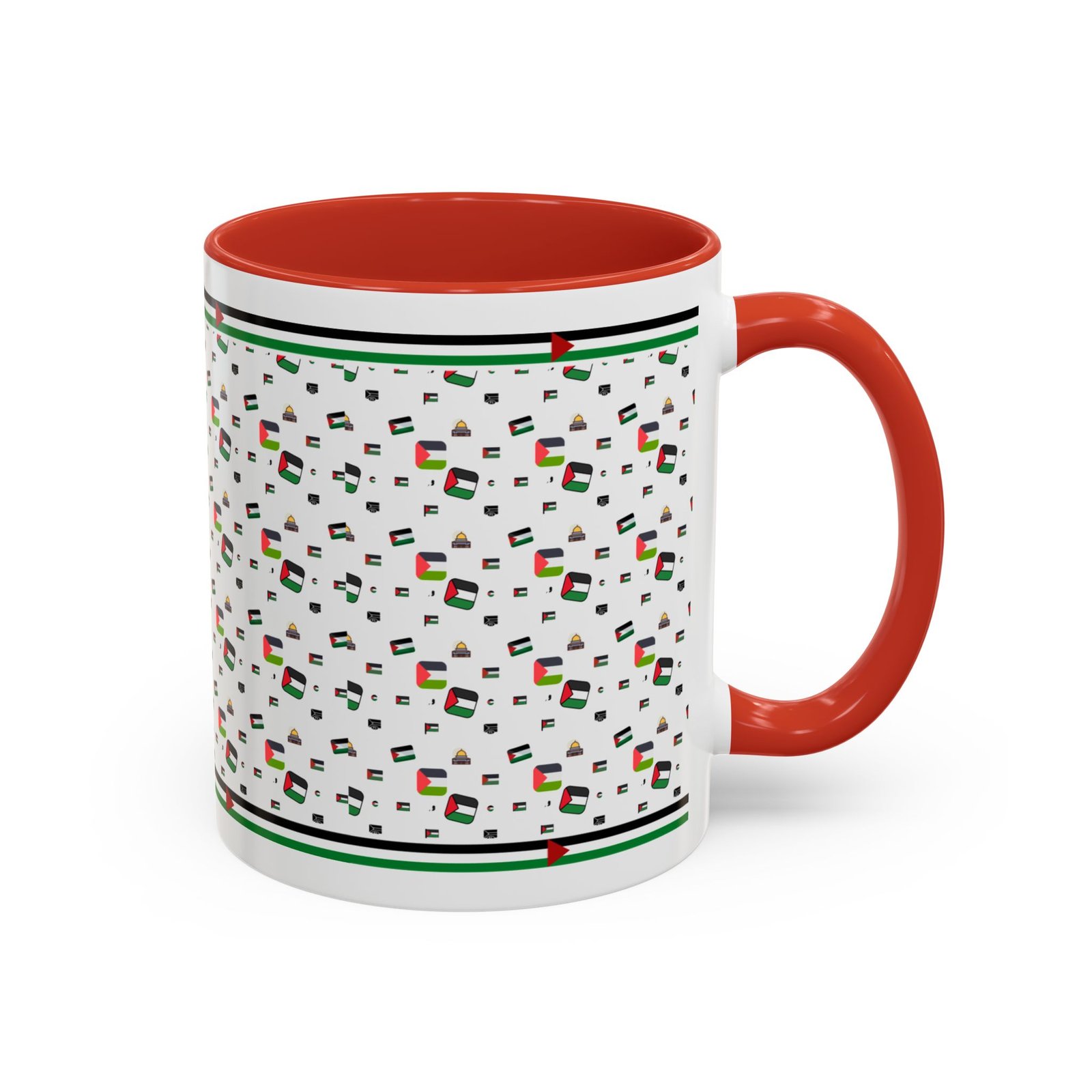 palestine flag al aqsa printed mugs ,palestinians mugs ,palestine coffee mugs - Image 14