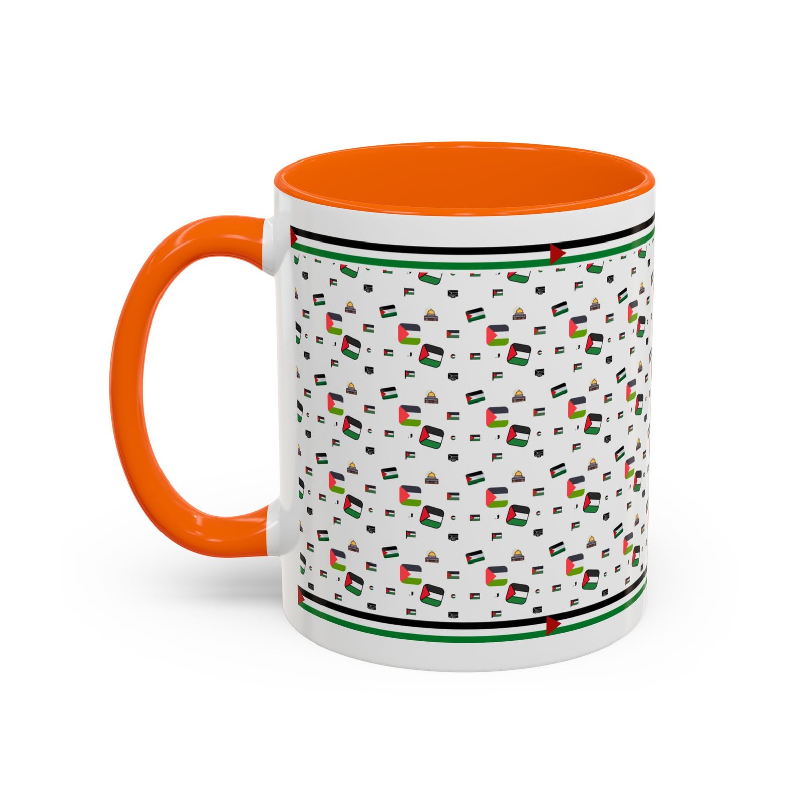 palestine flag al aqsa printed mugs ,palestinians mugs ,palestine coffee mugs - Image 23